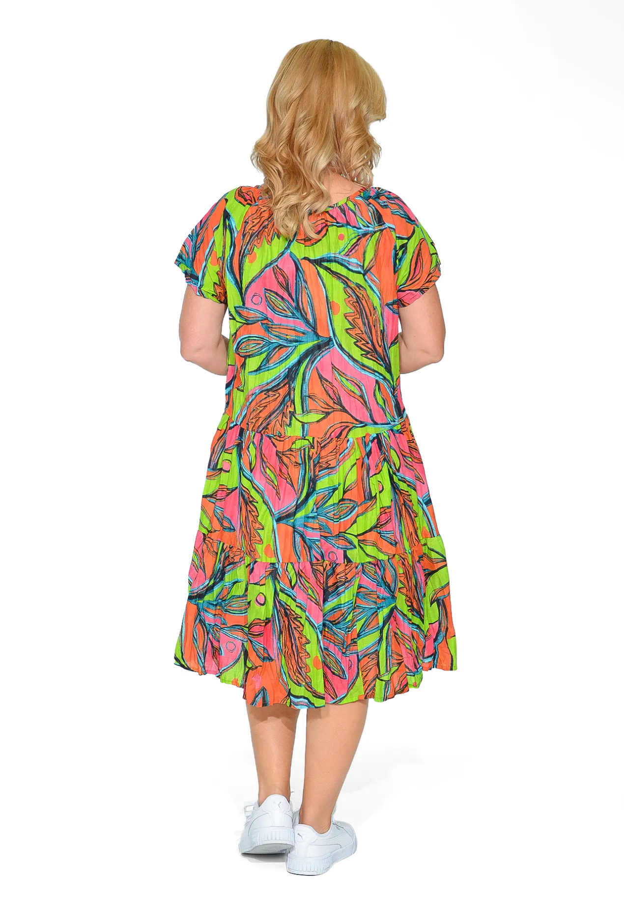 One Summer Nora Cotton Short Sleeve Tassel Dress in- Short Sleeved Dresses | Cotton Dresses