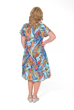 One Summer Nora Cotton Short Sleeve Tassel Dress in- Short Sleeved Dresses | Cotton Dresses