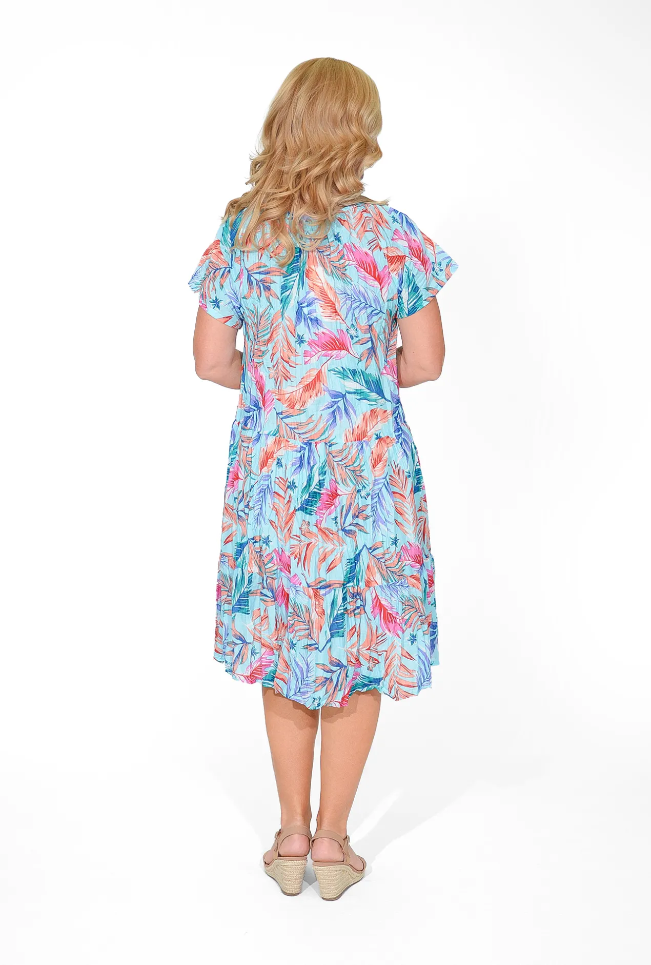 One Summer Nora Cotton Short Sleeve Tassel Dress in- Short Sleeved Dresses | Cotton Dresses