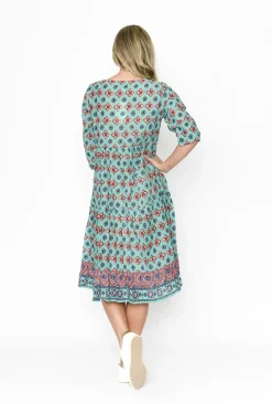 One Summer Poppy Crinkle Cotton Dress in- Cotton Dresses