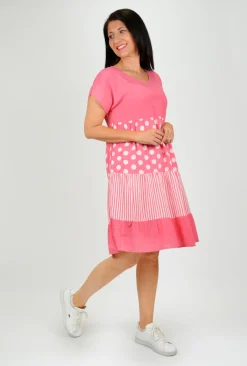 One Summer Rachel Short Sleeve Smock Dress in- Above Knee Dresses | Knee Length Dresses