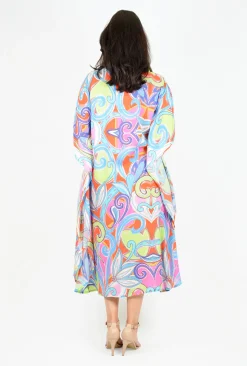 Escape Rihanna Kaftan in Multicolour- Midi Dresses | Long Dresses