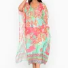 Escape Rihanna Rayon Kaftan in- Short Sleeved Dresses | Long Dresses