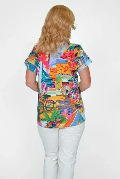 Orientique Romy Cotton Cotton Essential Tee in- Cotton Tops | Short Sleeve Tops