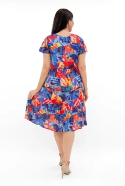 One Summer Sylvia Cotton Short Sleeve Dress in- Short Sleeved Dresses | Cotton Dresses