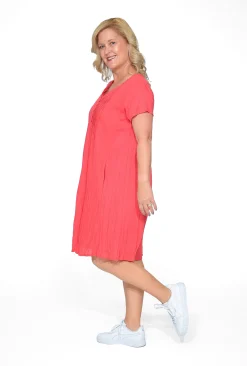 One Summer Tessa Cotton Short Sleeve Dress in- Short Sleeved Dresses | Cotton Dresses