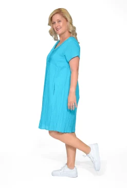 One Summer Tessa Cotton Short Sleeve Dress in- Short Sleeved Dresses | Cotton Dresses