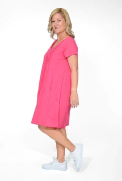 One Summer Tessa Cotton Short Sleeve Dress in- Short Sleeved Dresses | Cotton Dresses