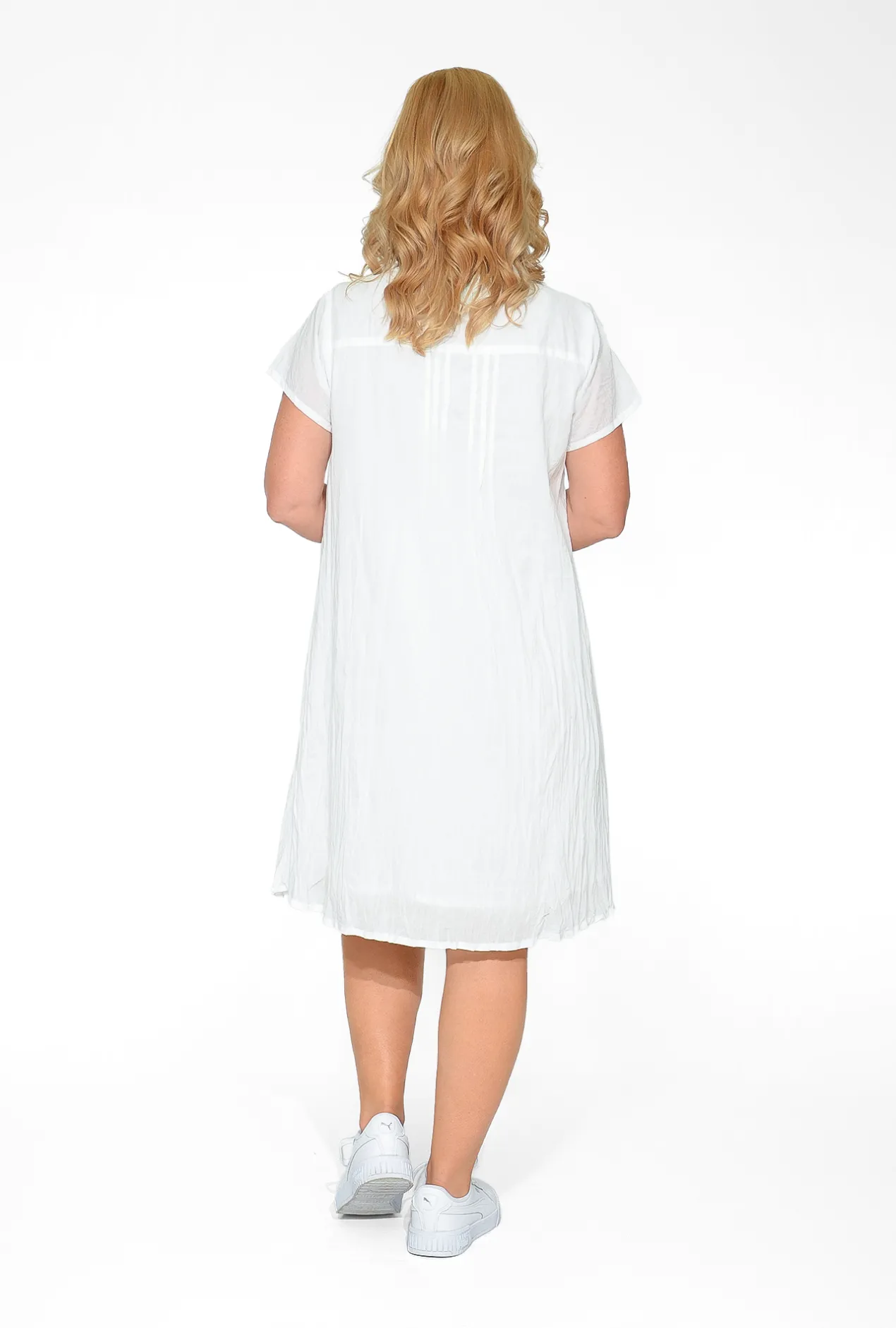 One Summer Tessa Cotton Short Sleeve Dress in- Short Sleeved Dresses | Cotton Dresses
