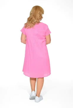 One Summer Tessa Cotton Short Sleeve Dress in- Short Sleeved Dresses | Cotton Dresses