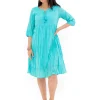 One Summer Wendy Cotton Sleeve Dress in- Cotton Dresses | Knee Length Dresses