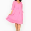 One Summer Wendy Cotton Sleeve Dress in- Long Sleeved Dresses | Cotton Dresses